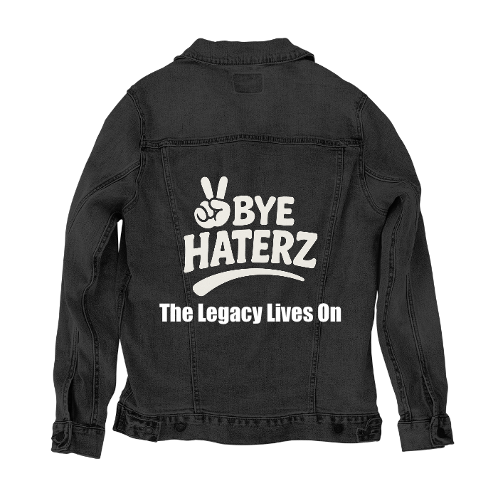 Customer Designed Custom Denim Jacket (hand-crafted) with 3 color choices of jacket: Stonewash, White, or Black. Unisex XS S M L XL 2X 3X. USA hand-crafted and USA digitally printed. Ships free within the USA & also ships Internationally.