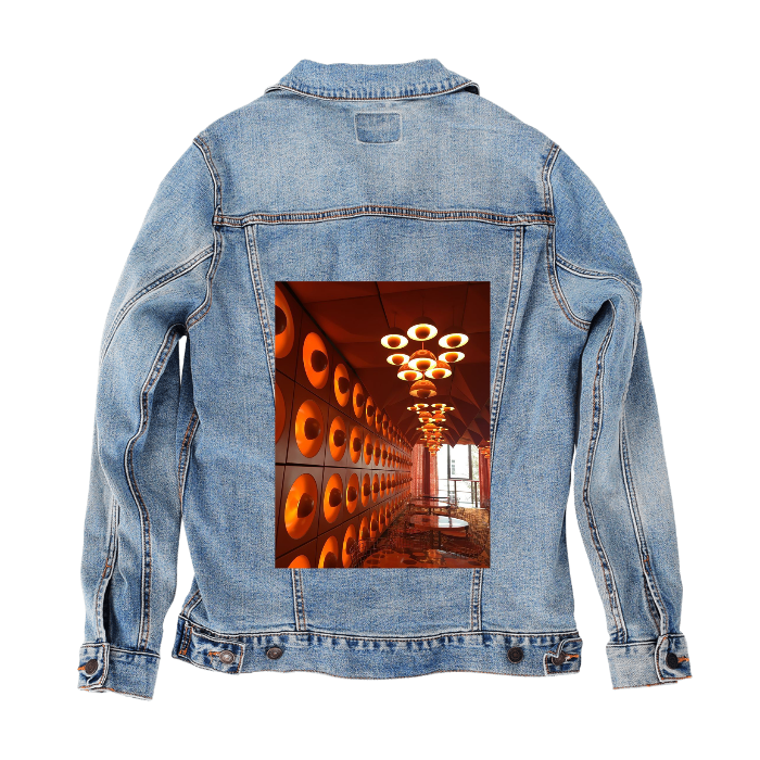 Customize & Create your own Denim Jacket (hand-crafted) with 3 color choices: Stonewash, White, or Black. Unisex XS S M L XL 2X 3X. USA hand-crafted and USA digitally printed. Ships WORLDWIDE and free within the USA