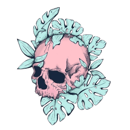 BOTANICAL SKULL by JESS ADAMS, digitally printed on DENIM products: throw pillows, aprons, table place mats, and hand-made Unisex Denim Jackets in 3 color choices BOTANICAL SKULL by JESS ADAMS, digitally printed on DENIM products: throw pillows, aprons, table place mats, and hand-made Unisex Denim Jackets in 3 color choices