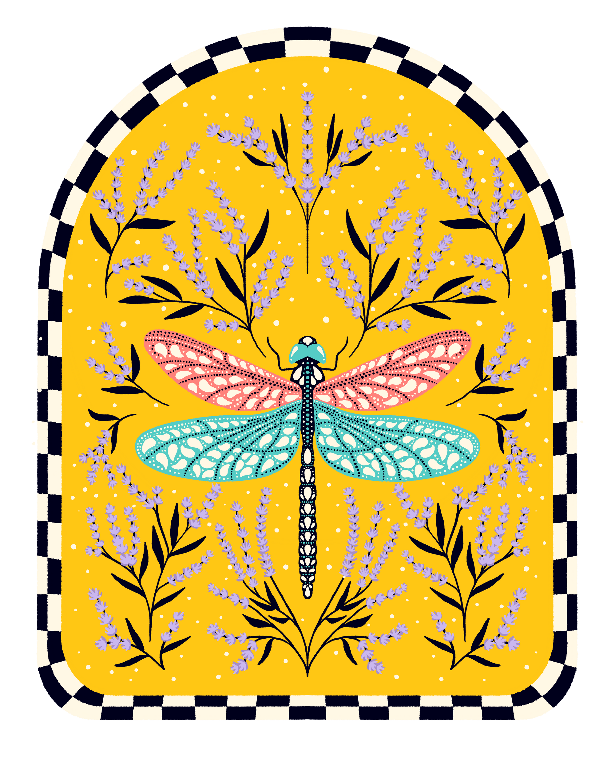 BLOOM AND FLUTTER DRAGONFLY by IndySign, digitally printed on DENIM products: throw pillows, aprons, table place mats, and hand-made Unisex Denim Jackets in 3 color choices