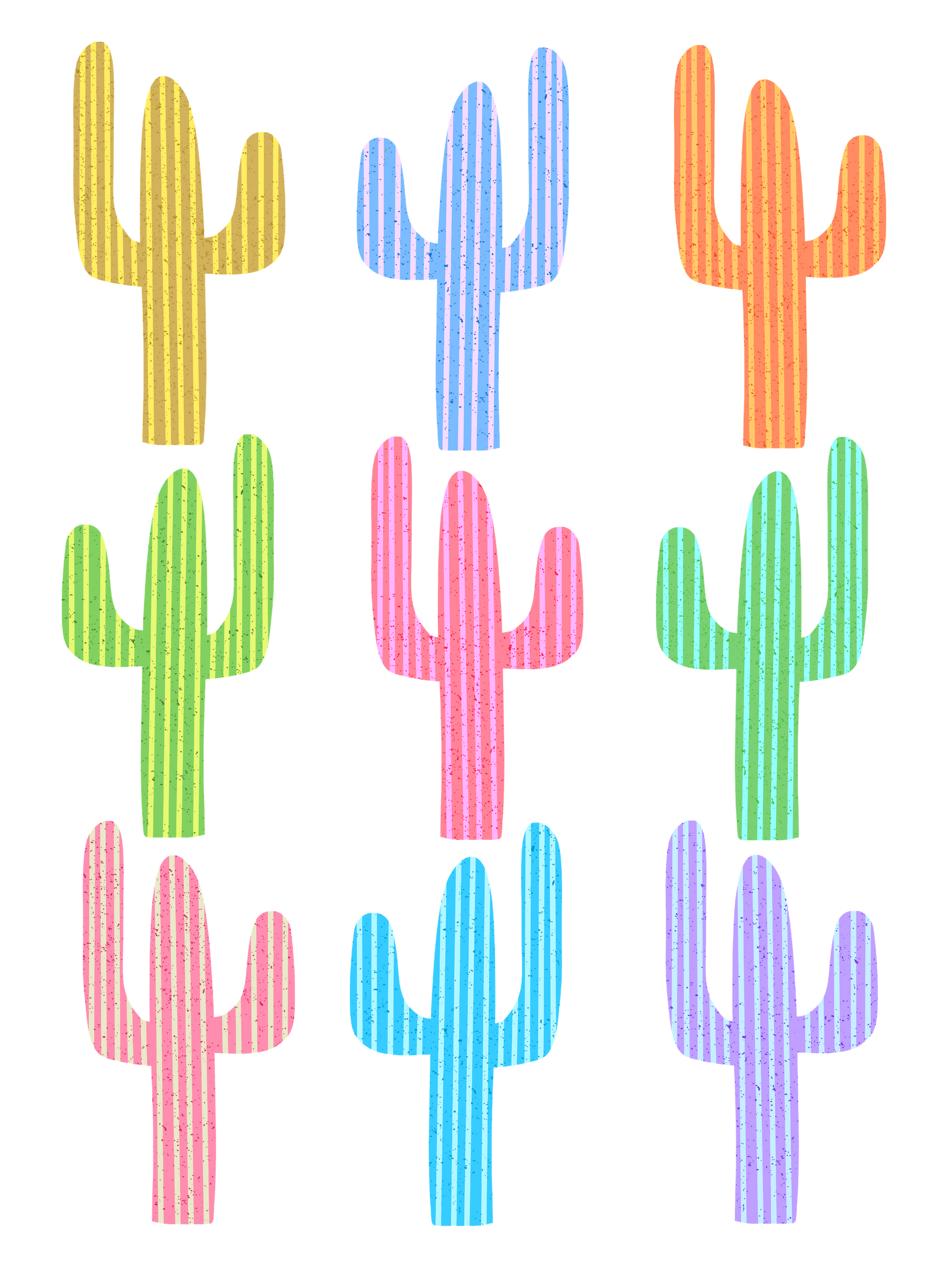 CACTUS GARDEN by HEND SHEHATA, digitally printed on a hand-made Unisex Denim Jacket