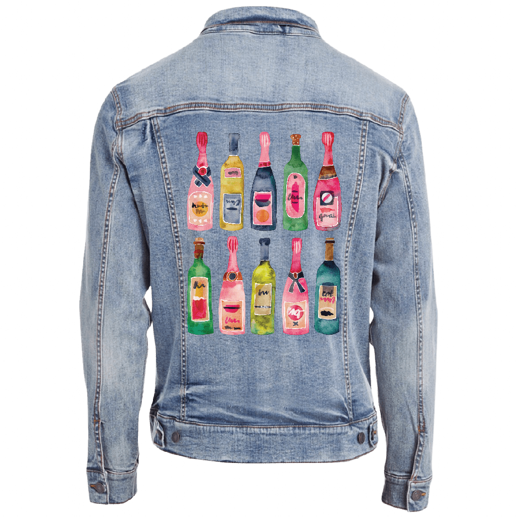 CHAMPGANE COLLECTION by CatCoq custom denim jacket by DenimINK. denim-jacket-stonewash-mockup