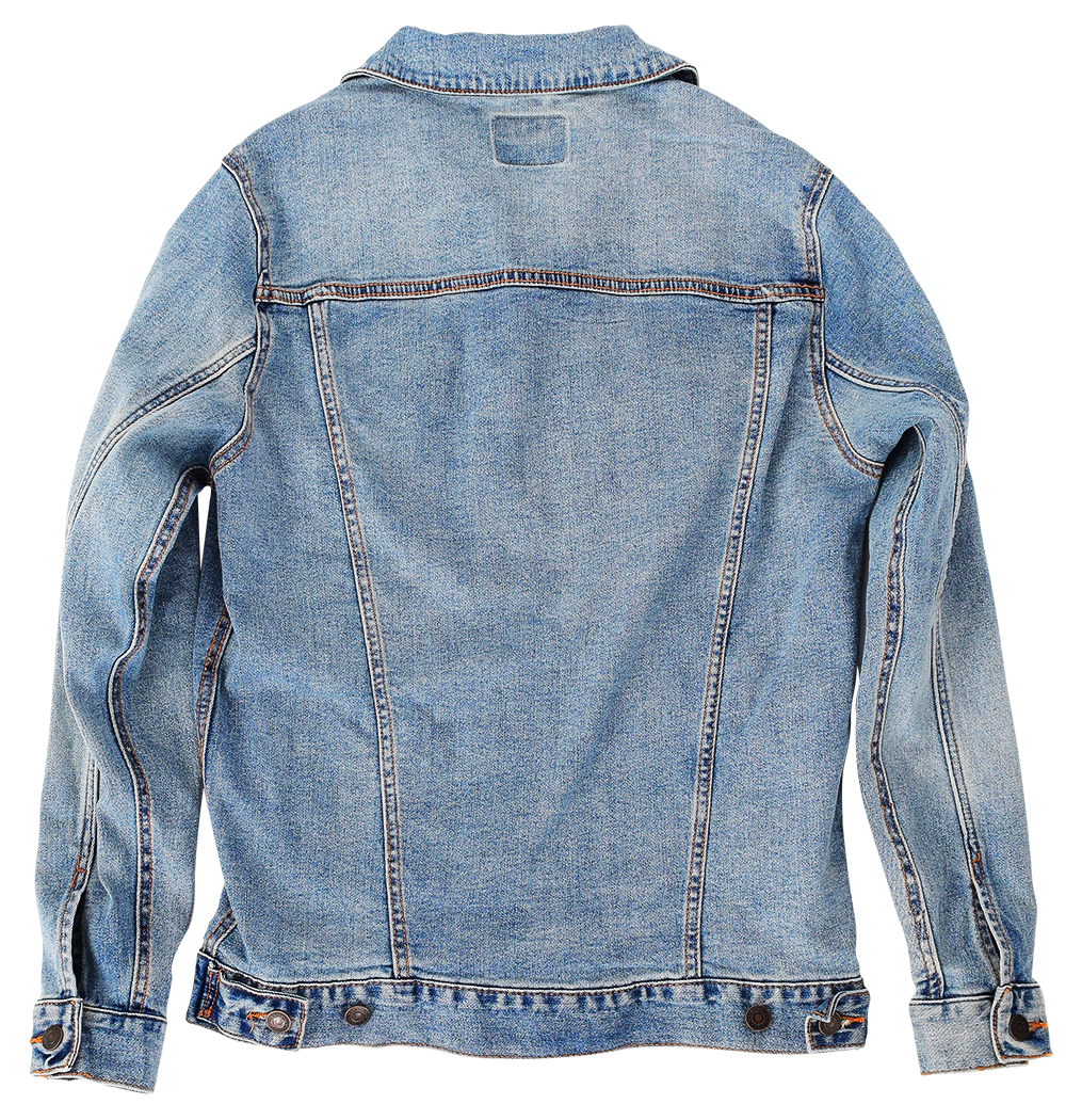 CITRUS BLOOM by HEND SHEHATA, digitally printed on a hand-made Unisex Denim Jacket