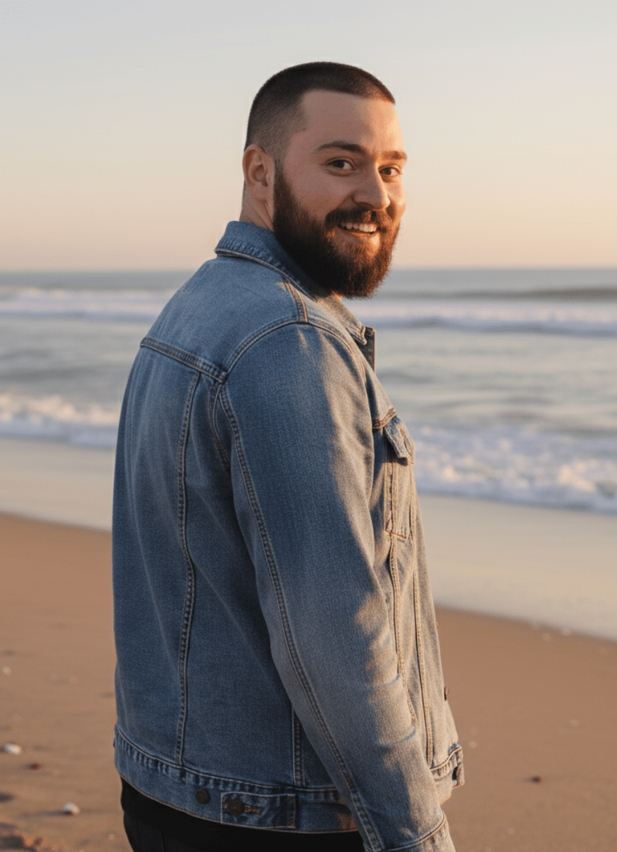 FLOWER GARDEN by CANVAS and QUOTATIONS, printed on denim jackets and other denim products: tote bags, throw pillows, table place mats, aprons custom denim jacket by DenimINK