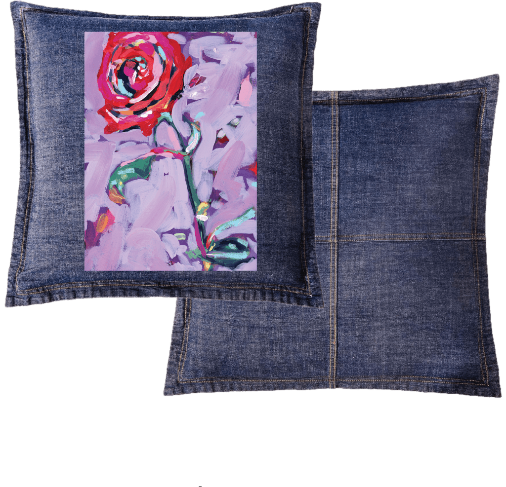 JUNE BIRTH FLOWER by PAIGE FLOTTERUD custom denim jacket by DenimINK