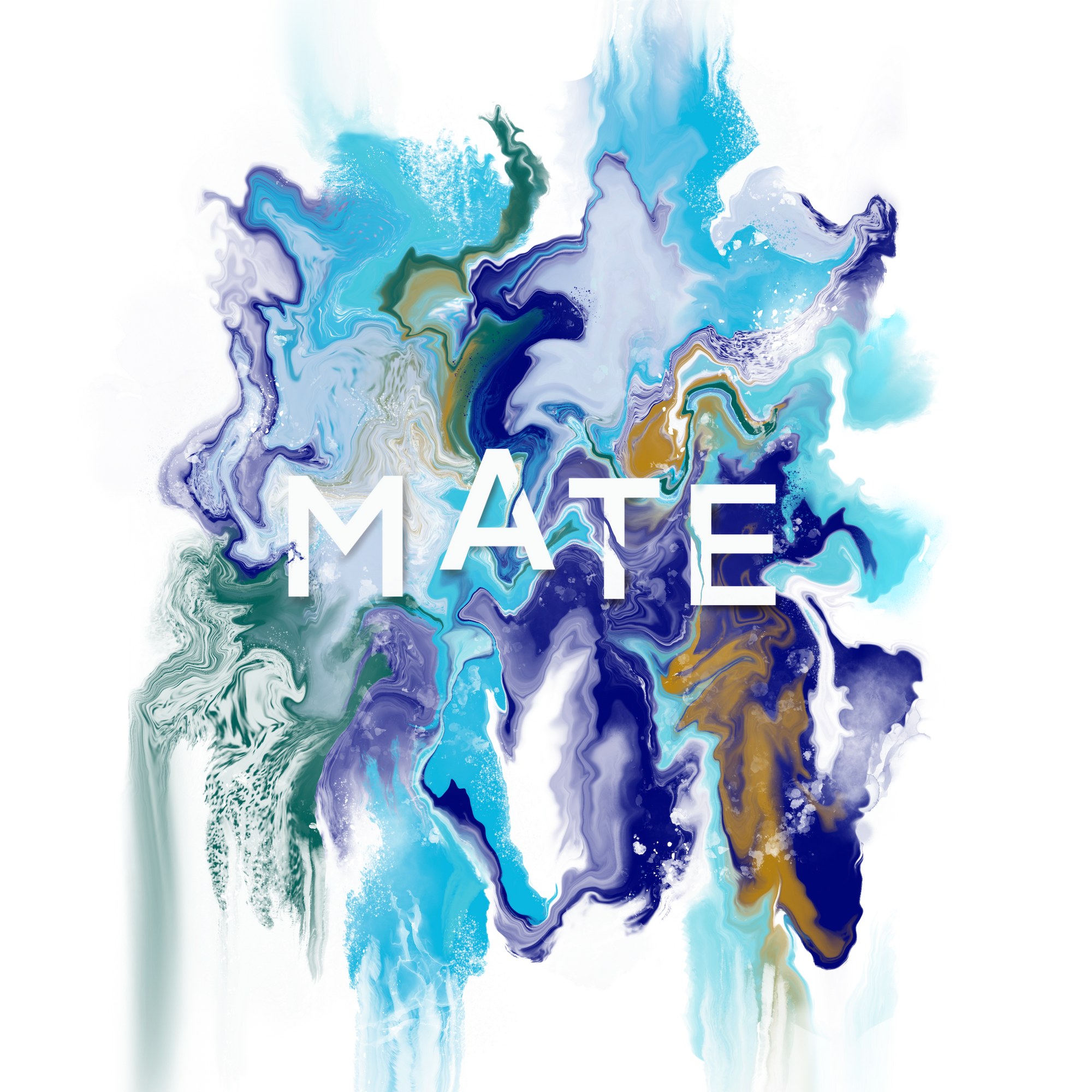 MATE OCEAN MARBLE by RAMIR DESIGNS, digitally printed on DENIM products: throw pillows, aprons, table place mats, and hand-made Unisex Denim Jackets in 3 color choices