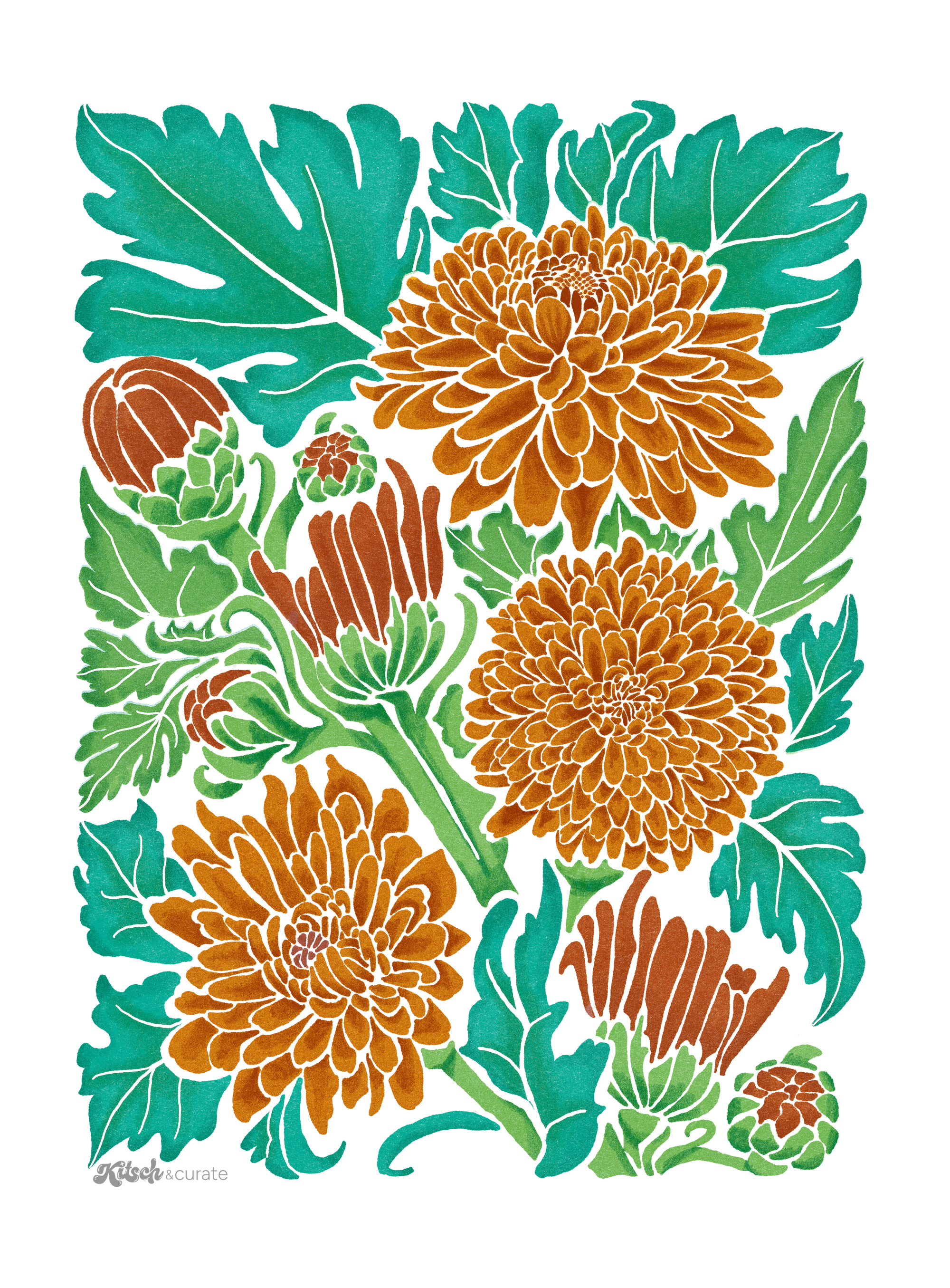 MUMS ALL NoBG by KITSCH AND CURATE, digitally printed on DENIM products: throw pillows, aprons, table place mats, and hand-made Unisex Denim Jackets in 3 color choices