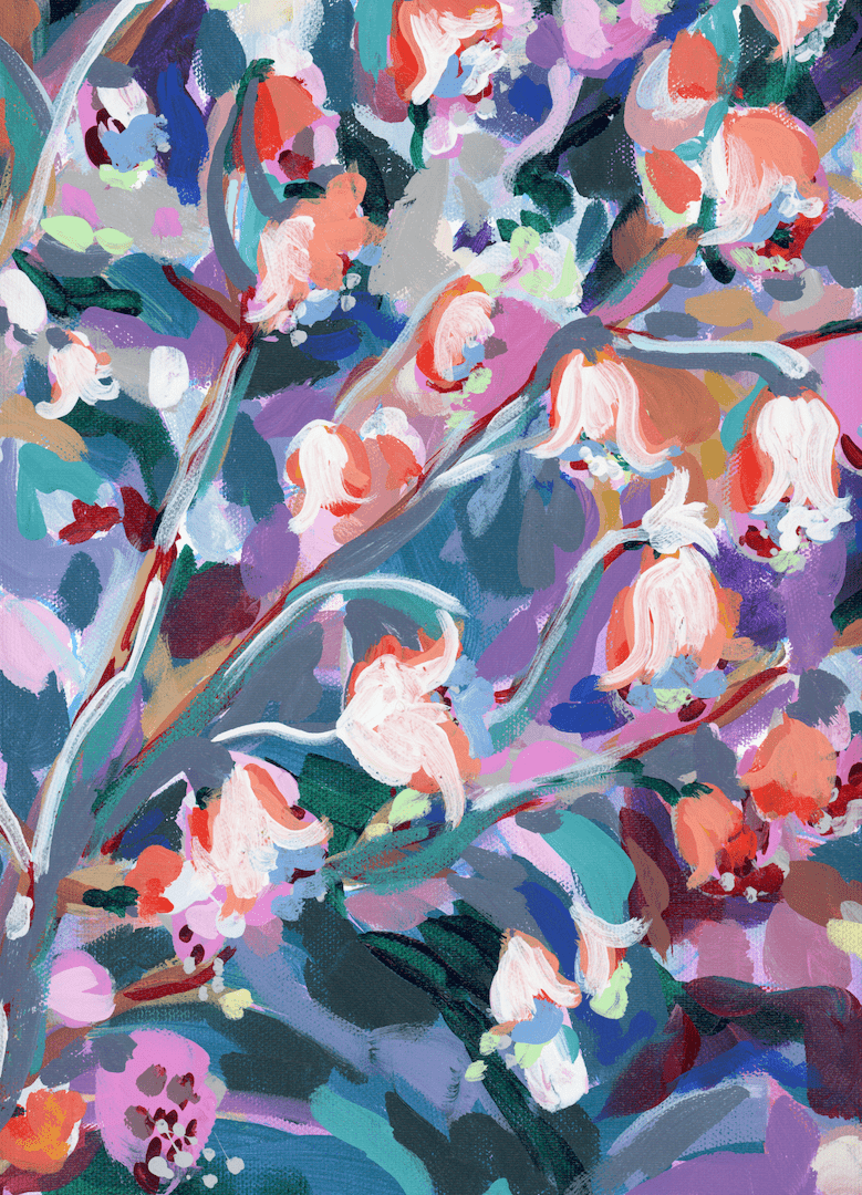 MAY BIRTH FLOWER by PAIGE FLOTTERUD custom denim jacket by DenimINK