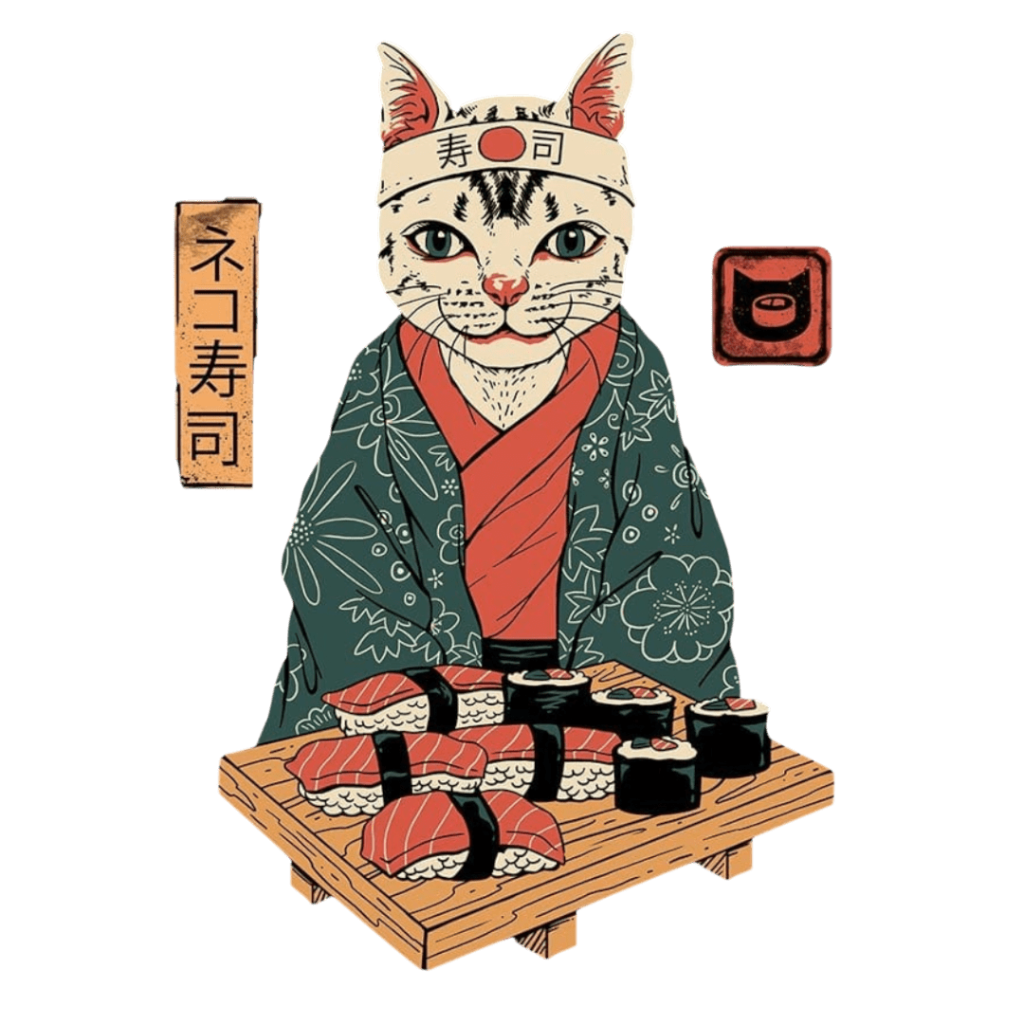 NEKO SUSHI BAR by VINCENT TRINIDAD custom denim jacket by DenimINK