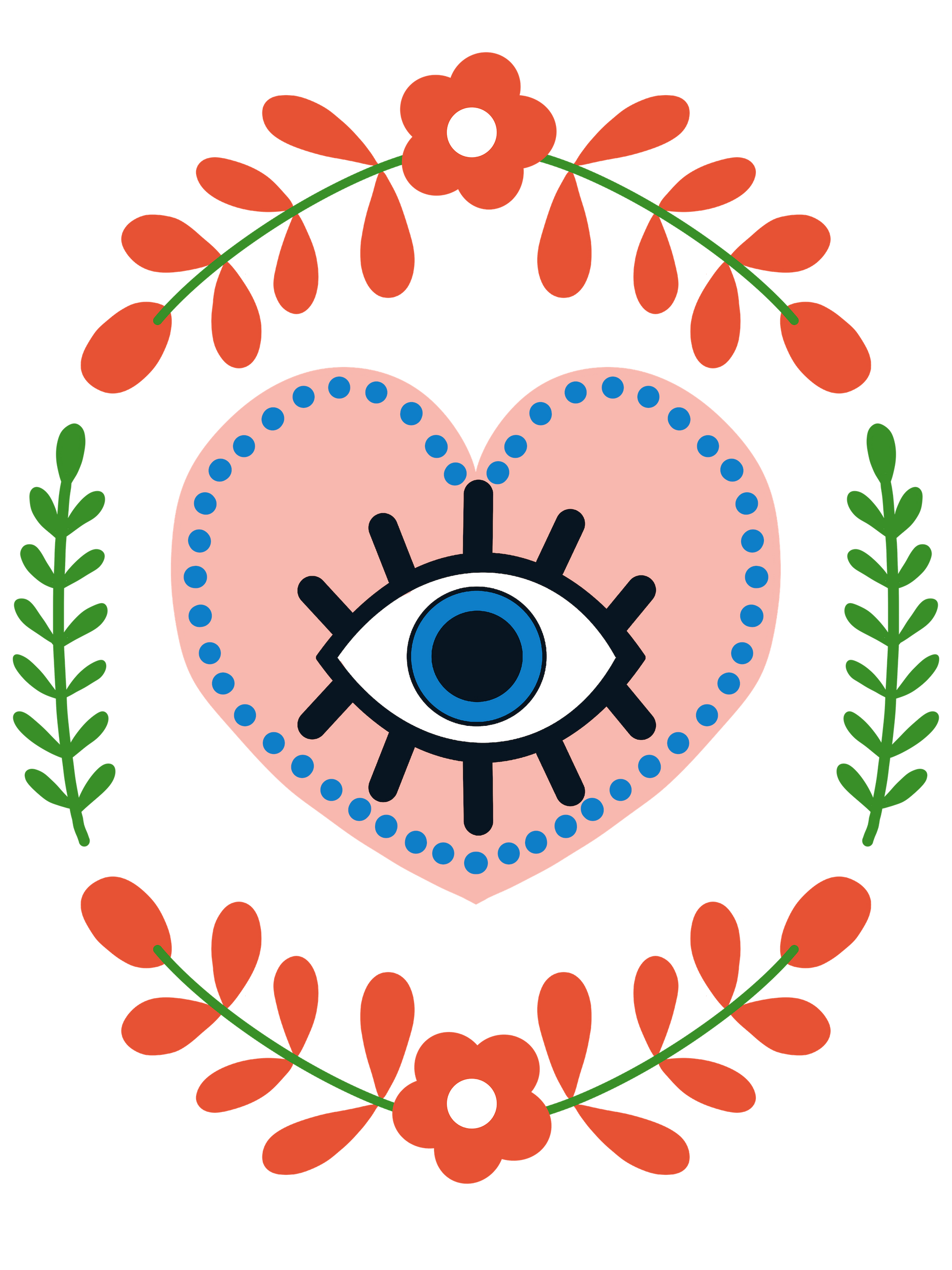 THE HEART SEES by HEND SHEHATA, digitally printed on DENIM products: throw pillows, aprons, table place mats, and hand-made Unisex Denim Jackets in 3 color choices