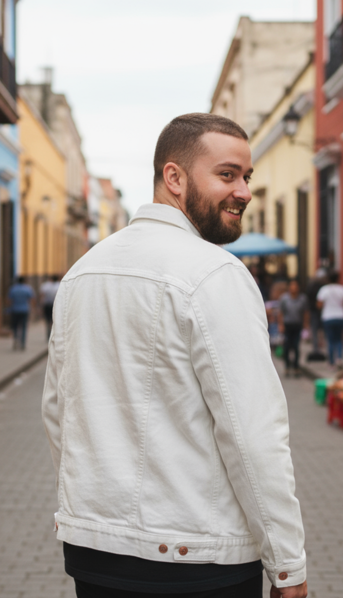 DON'T BULLSHIT ME, by TOBE FONSECA, digitally printed on DENIM products: throw pillows, aprons, table place mats, and hand-made Unisex Denim Jackets in 3 color choices