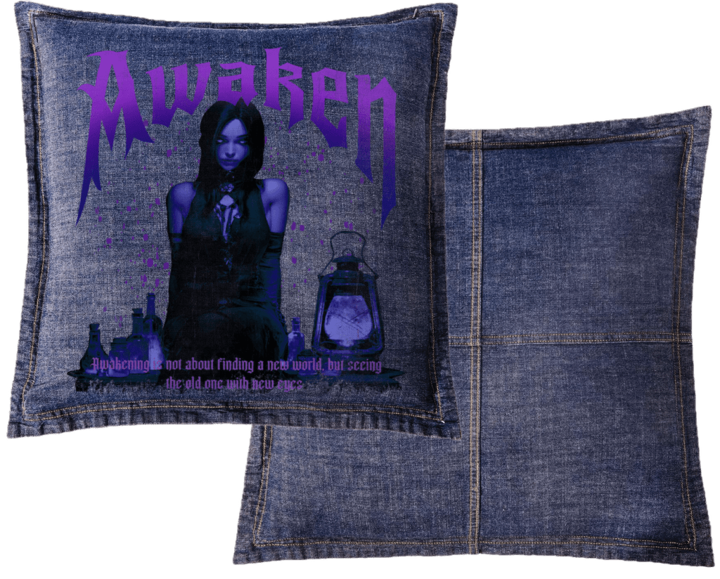 AWAKEN by DeROUCHE DESIGNS custom denim jacket by DenimINK