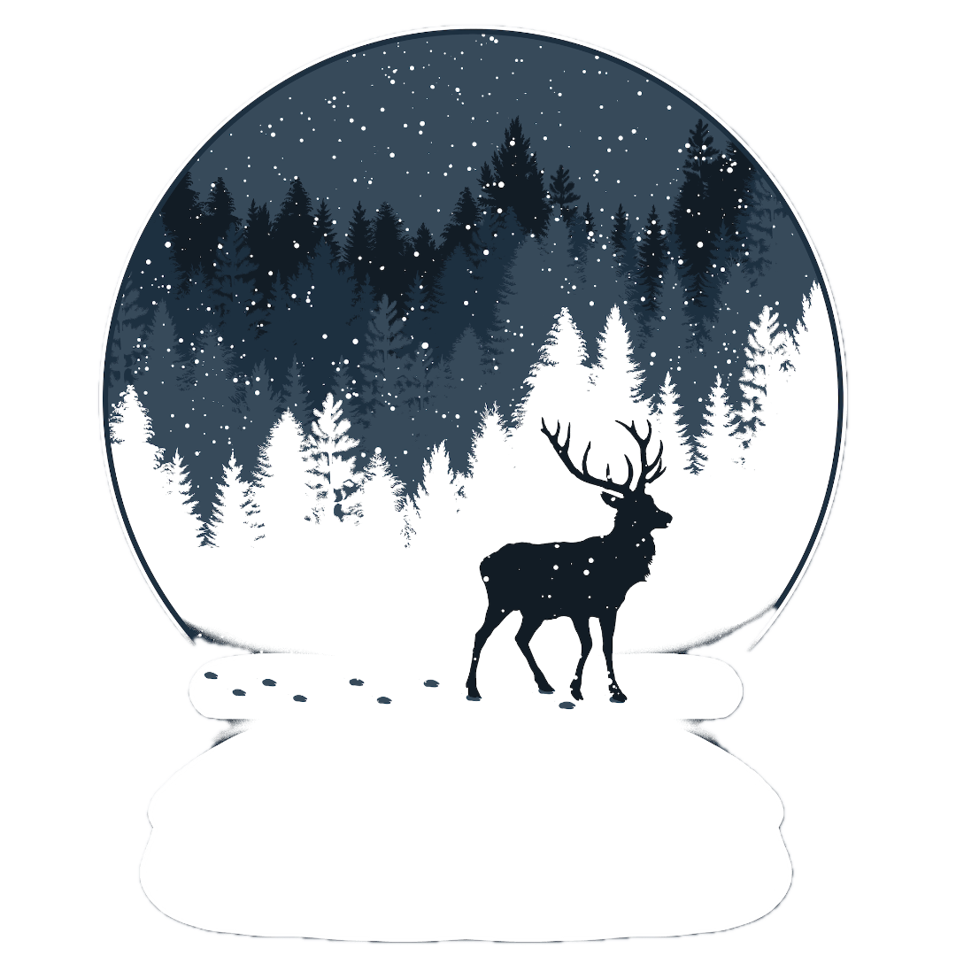 BOULE à NEIGE, by TOBE FONSECA, printed on denim jackets and other denim products: tote bags, throw pillows, table place mats, aprons