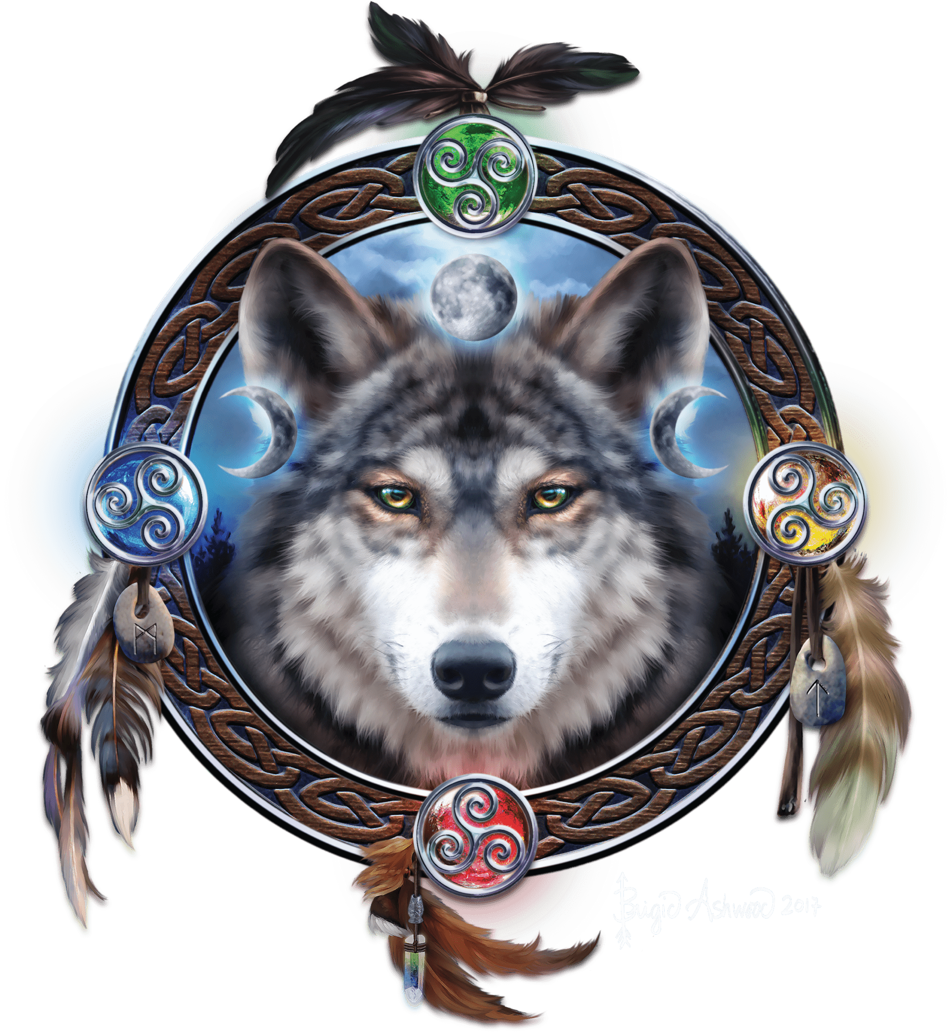 CELTIC WOLF GUIDE by BRIGID ASHWOOD