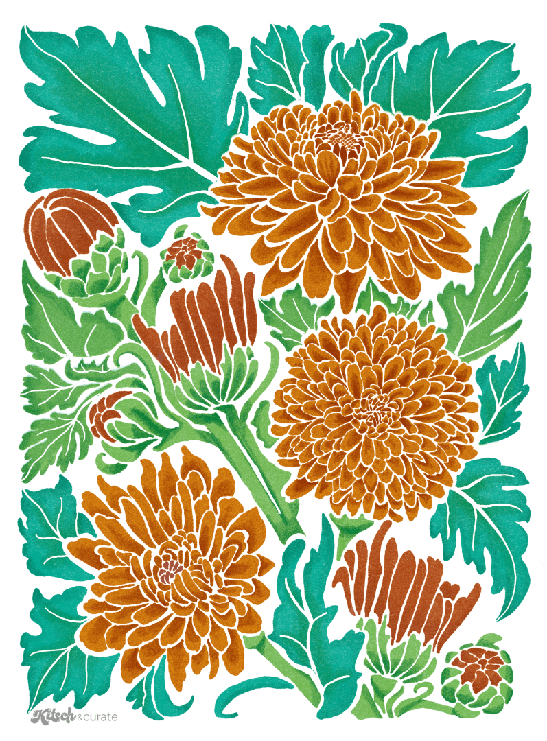 MUMS ALL NoBG by KITSCH AND CURATE, printed on denim jackets and other denim products: tote bags, throw pillows, table place mats, aprons