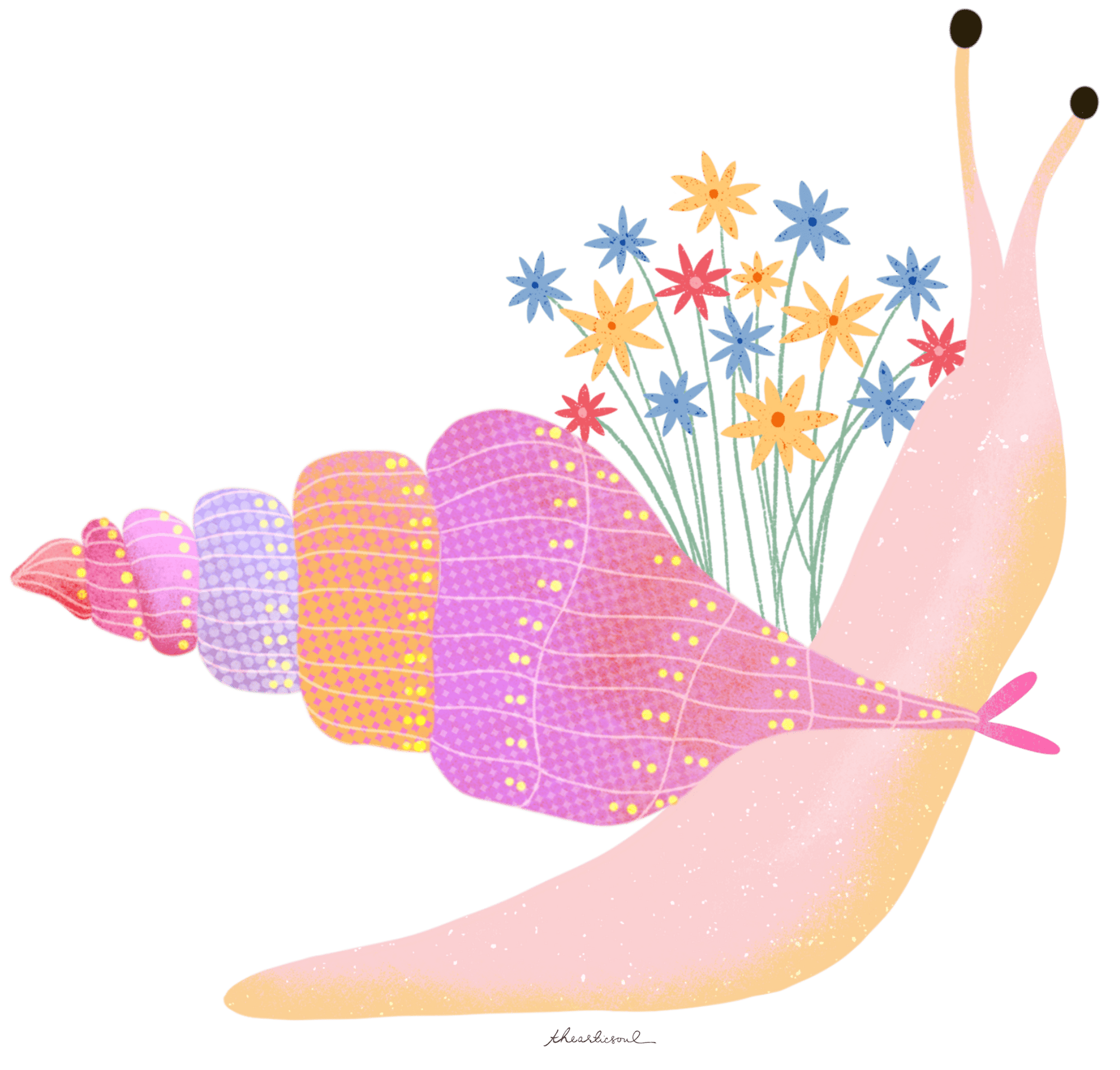 SNAIL MAIL by thearticsoul, printed on denim jackets and other denim products: tote bags, throw pillows, table place mats, aprons