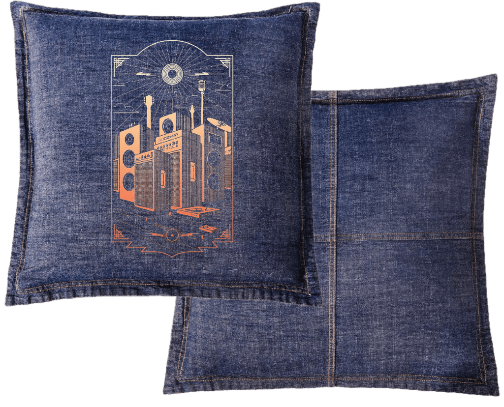 SOUND CITY by GRANT SHEPLEY custom denim jacket by DenimINK