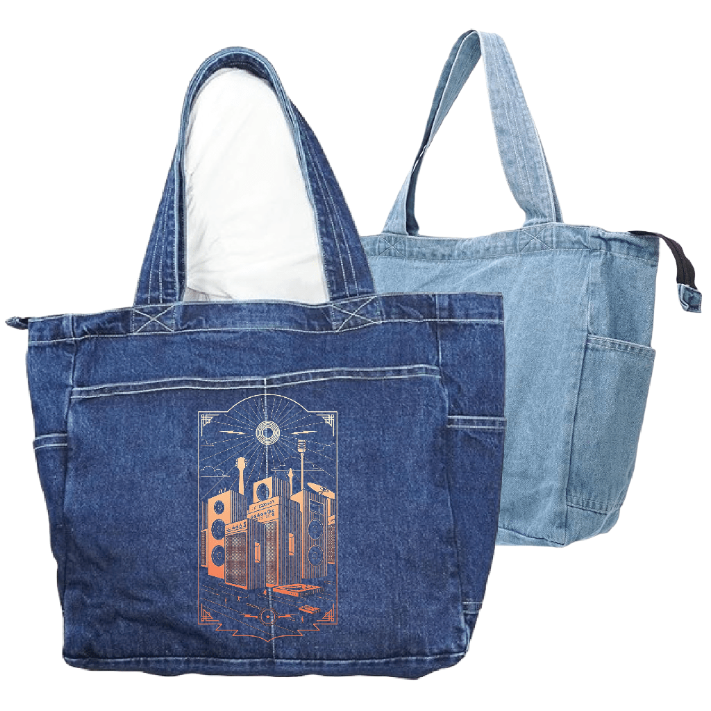 SOUND CITY by GRANT SHEPLEY custom denim jacket by DenimINK