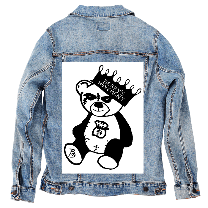 Customer Designed Custom Denim Jacket (hand-crafted) with 3 color choices of jacket: Stonewash, White, or Black. Unisex XS S M L XL 2X 3X. USA hand-crafted and USA digitally printed. Ships free within the USA & also ships Internationally.