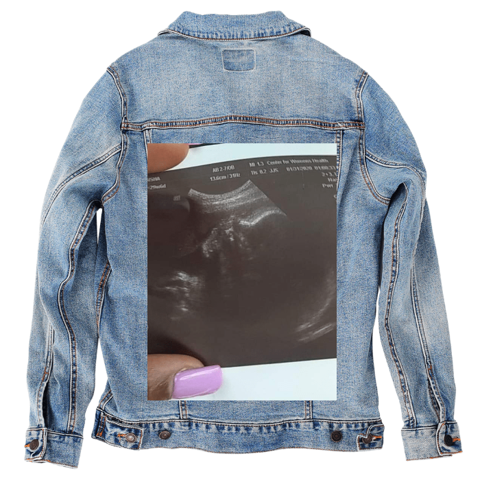 Customer Designed Custom Denim Jacket (hand-crafted) with 3 color choices of jacket: Stonewash, White, or Black. Unisex XS S M L XL 2X 3X. USA hand-crafted and USA digitally printed. Ships free within the USA & also ships Internationally.