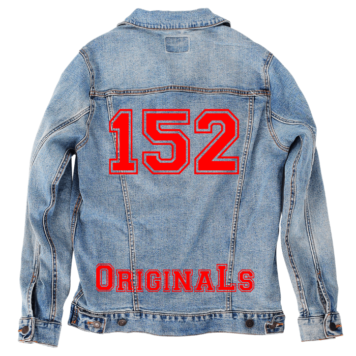 Customer Designed Custom Denim Jacket (hand-crafted) with 3 color choices of jacket: Stonewash, White, or Black. Unisex XS S M L XL 2X 3X. USA hand-crafted and USA digitally printed. Ships free within the USA & also ships Internationally.