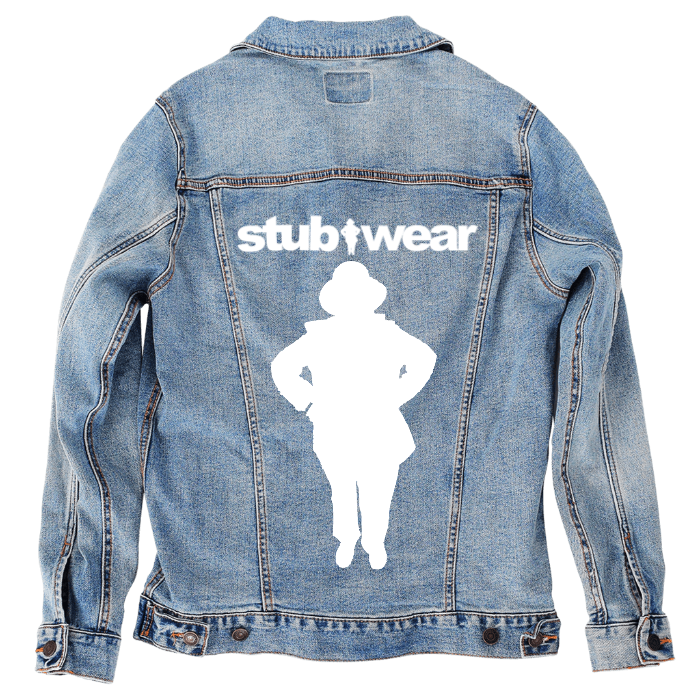 Customer Designed Custom Denim Jacket (hand-crafted) with 3 color choices of jacket: Stonewash, White, or Black. Unisex XS S M L XL 2X 3X. USA hand-crafted and USA digitally printed. Ships free within the USA & also ships Internationally.