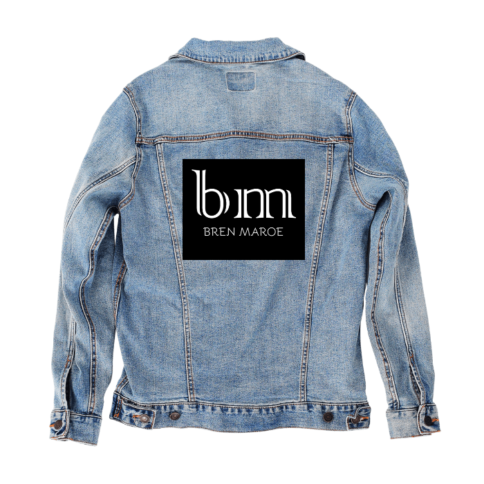 Customer Designed Custom Denim Jacket (hand-crafted) with 3 color choices of jacket: Stonewash, White, or Black. Unisex XS S M L XL 2X 3X. USA hand-crafted and USA digitally printed. Ships free within the USA & also ships Internationally.