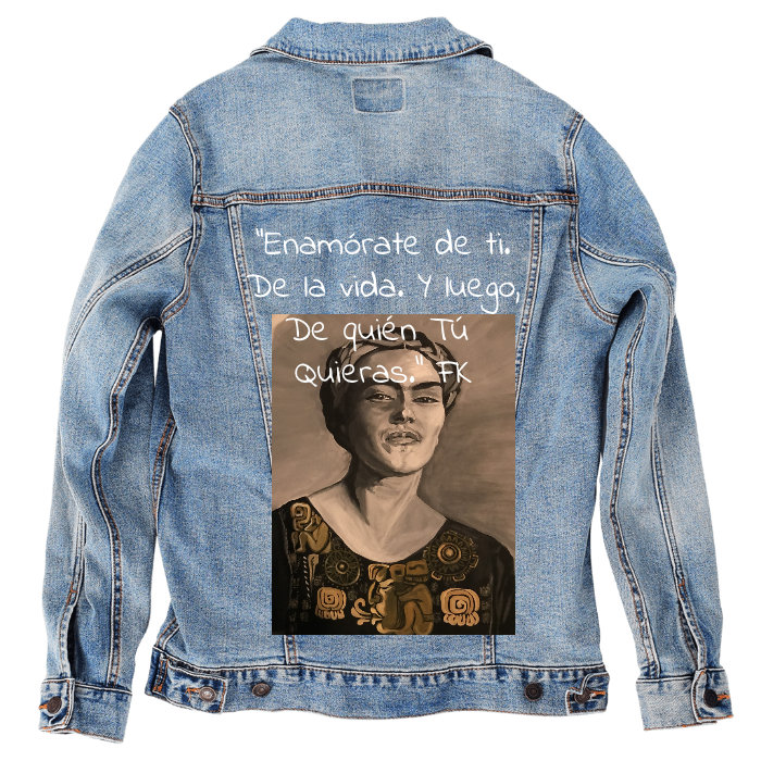 Customer Designed Custom Denim Jacket (hand-crafted) with 3 color choices of jacket: Stonewash, White, or Black. Unisex XS S M L XL 2X 3X. USA hand-crafted and USA digitally printed. Ships free within the USA & also ships Internationally.