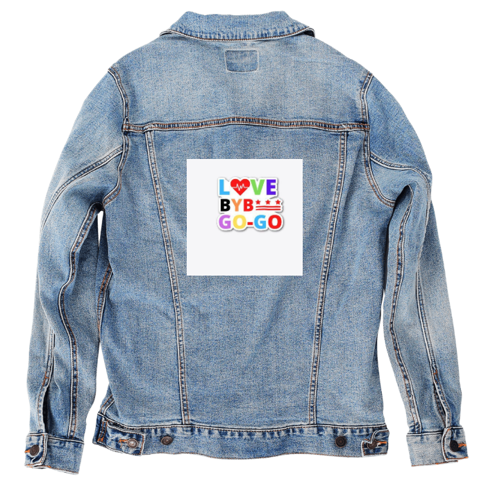 Customer Designed Custom Denim Jacket (hand-crafted) with 3 color choices of jacket: Stonewash, White, or Black. Unisex XS S M L XL 2X 3X. USA hand-crafted and USA digitally printed. Ships free within the USA & also ships Internationally.