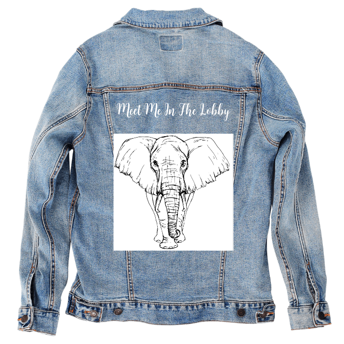 Customer Designed Custom Denim Jacket (hand-crafted) with 3 color choices of jacket: Stonewash, White, or Black. Unisex XS S M L XL 2X 3X. USA hand-crafted and USA digitally printed. Ships free within the USA & also ships Internationally.