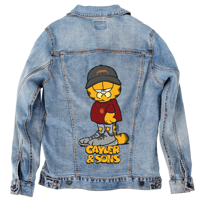 Customer Designed Custom Denim Jacket (hand-crafted) with 3 color choices of jacket: Stonewash, White, or Black. Unisex XS S M L XL 2X 3X. USA hand-crafted and USA digitally printed. Ships free within the USA & also ships Internationally.