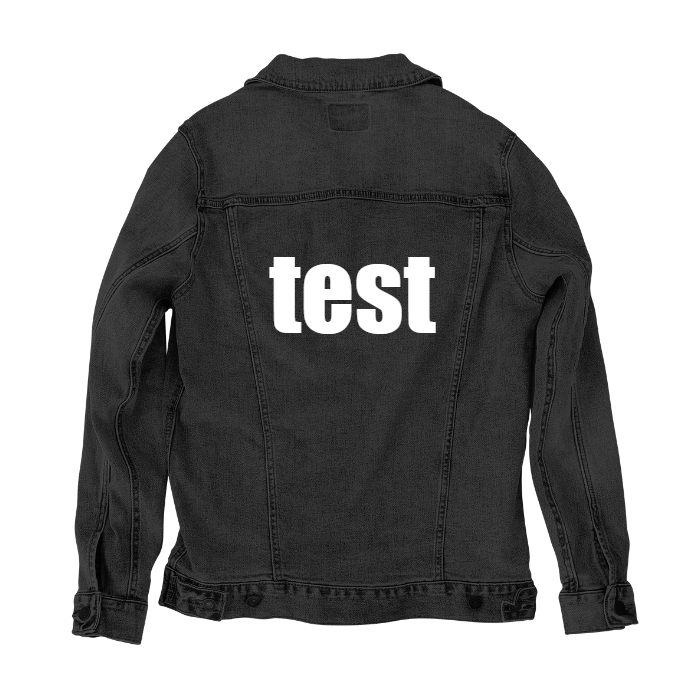 Customer Designed Custom Denim Jacket (hand-crafted) with 3 color choices of jacket: Stonewash, White, or Black. Unisex XS S M L XL 2X 3X. USA hand-crafted and USA digitally printed. Ships free within the USA & also ships Internationally.