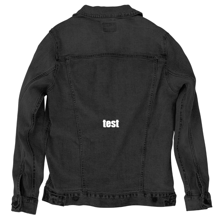 Customer Designed Custom Denim Jacket (hand-crafted) with 3 color choices of jacket: Stonewash, White, or Black. Unisex XS S M L XL 2X 3X. USA hand-crafted and USA digitally printed. Ships free within the USA & also ships Internationally.