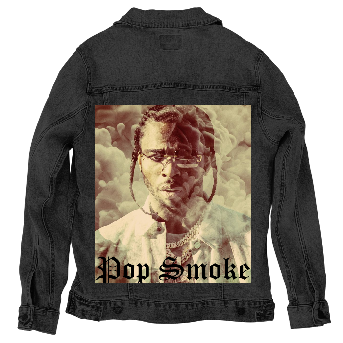 Customer Designed Custom Denim Jacket (hand-crafted) with 3 color choices of jacket: Stonewash, White, or Black. Unisex XS S M L XL 2X 3X. USA hand-crafted and USA digitally printed. Ships free within the USA & also ships Internationally.