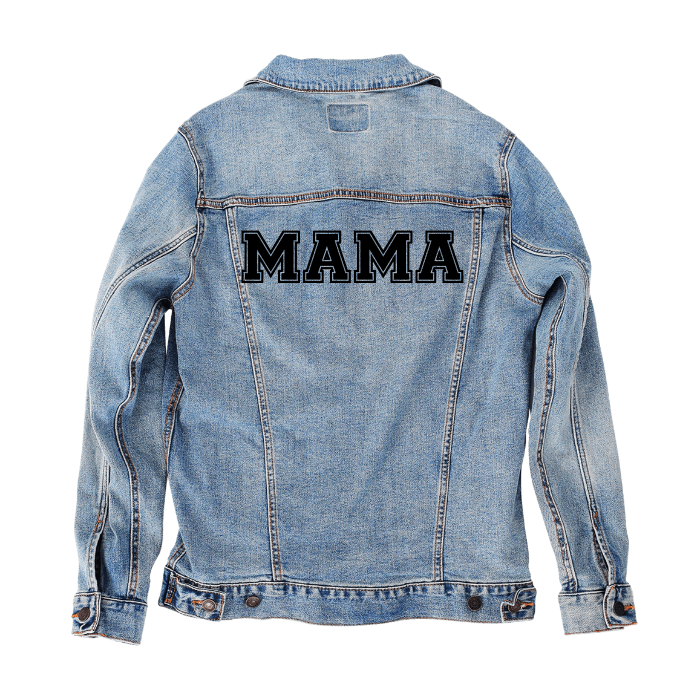 Customer Designed Custom Denim Jacket (hand-crafted) with 3 color choices of jacket: Stonewash, White, or Black. Unisex XS S M L XL 2X 3X. USA hand-crafted and USA digitally printed. Ships free within the USA & also ships Internationally.