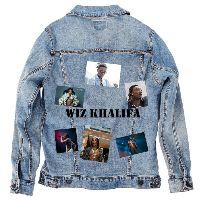 Customer Designed Custom Denim Jacket (hand-crafted) with 3 color choices of jacket: Stonewash, White, or Black. Unisex XS S M L XL 2X 3X. USA hand-crafted and USA digitally printed. Ships free within the USA & also ships Internationally.