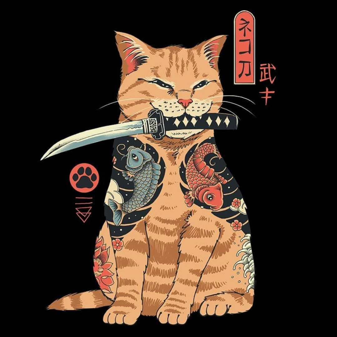 CATANA by VINCENT TRINIDAD, digitally printed on DENIM products: throw pillows, aprons, table place mats, and hand-crafted Unisex Denim Jackets in 3 color choices