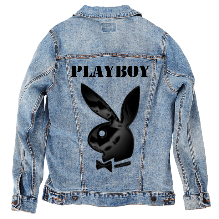 Customer Designed Custom Denim Jacket (hand-crafted) with 3 color choices of jacket: Stonewash, White, or Black. Unisex XS S M L XL 2X 3X. USA hand-crafted and USA digitally printed. Ships free within the USA & also ships Internationally.