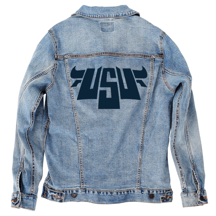 Customer Designed Custom Denim Jacket (hand-crafted) with 3 color choices of jacket: Stonewash, White, or Black. Unisex XS S M L XL 2X 3X. USA hand-crafted and USA digitally printed. Ships free within the USA & also ships Internationally.