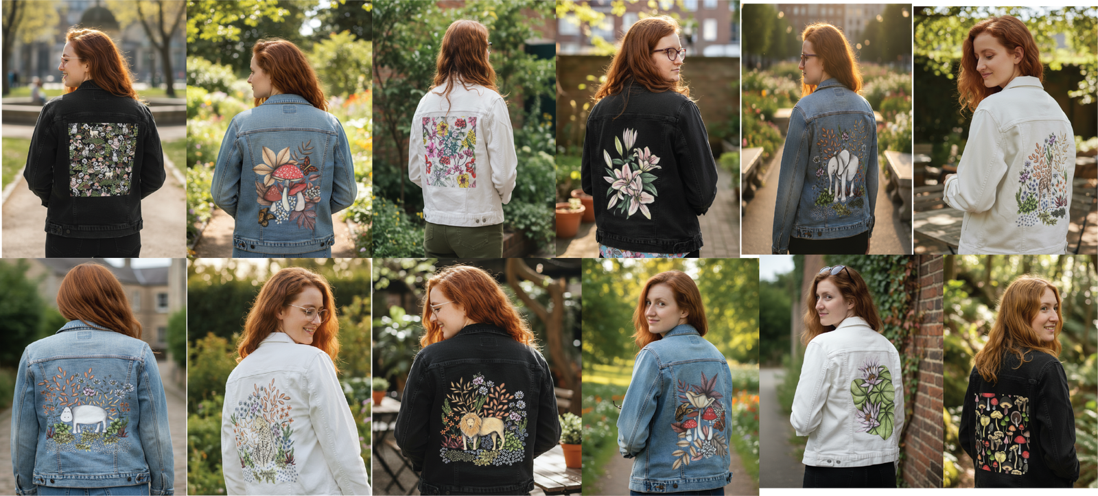 Cecilia Battaini's Artwork on Denim Jackets