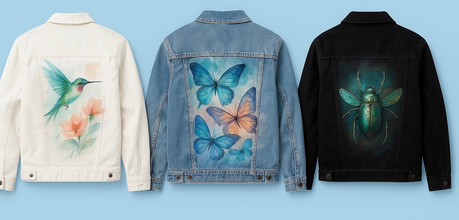 Butterflies, Birds & Insects – Butterflies Birds Insects Denim Jackets