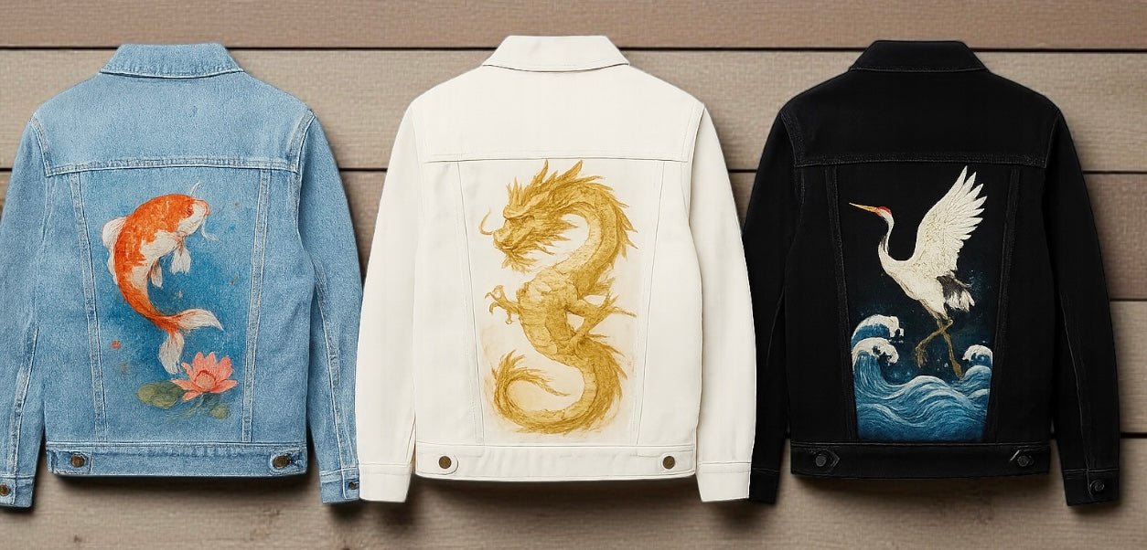 Asian Art - Asian Art Denim Jackets