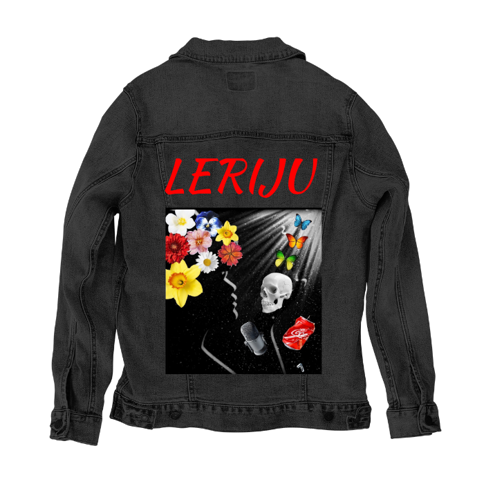 Customer Designed Custom Denim Jacket (hand-crafted) with 3 color choices of jacket: Stonewash, White, or Black. Unisex XS S M L XL 2X 3X. USA hand-crafted and USA digitally printed. Ships free within the USA &amp; also ships Internationally.