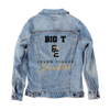 Customize &amp; Design your own Denim Jacket (hand-made) with 3 color choices of jacket: Stonewash, White, or Black. Unisex XS S M L XL 2X 3X. USA hand-crafted and USA digitally printed. Ships free within the USA &amp; also ships Internationally.