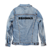 Customize &amp; Design your own Denim Jacket (hand-made) with 3 color choices of jacket: Stonewash, White, or Black. Unisex XS S M L XL 2X 3X. USA hand-crafted and USA digitally printed. Ships free within the USA &amp; also ships Internationally.