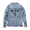 Customize &amp; Design your own Denim Jacket (hand-made) with 3 color choices of jacket: Stonewash, White, or Black. Unisex XS S M L XL 2X 3X. USA hand-crafted and USA digitally printed. Ships free within the USA &amp; also ships Internationally.