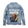 Customize &amp; Design your own Denim Jacket (hand-made) with 3 color choices of jacket: Stonewash, White, or Black. Unisex XS S M L XL 2X 3X. USA hand-crafted and USA digitally printed. Ships free within the USA &amp; also ships Internationally.