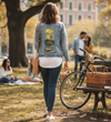 Avocado Slices by CatCoq, printed on a hand-made Unisex Denim Jacket
