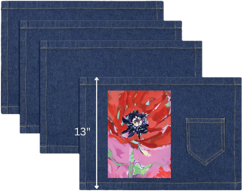 AUGUST BIRTH FLOWER by PAIGE FLOTTERUD custom denim jacket by DenimINK