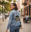 Baby Yoda by Pepe Rodriguez AKA ppmid, printed on a hand-made Unisex Denim Jacket
